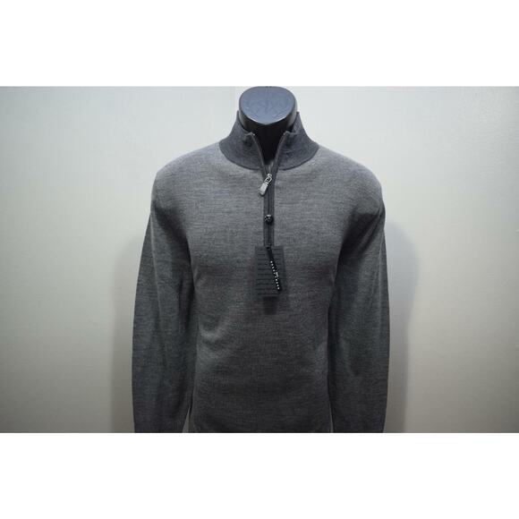 40035 New Bobby Jones 1930 100% Wool Zip Neck Pullover Sweater Medium $195 - Picture 2 of 8
